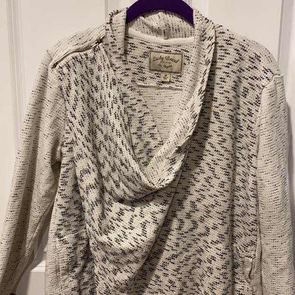 Lucky Brand Cream and Gray Women's Jacket - Picture 4 of 16